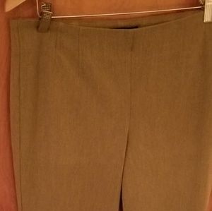 TALBOTS Straight leg dark tan pants